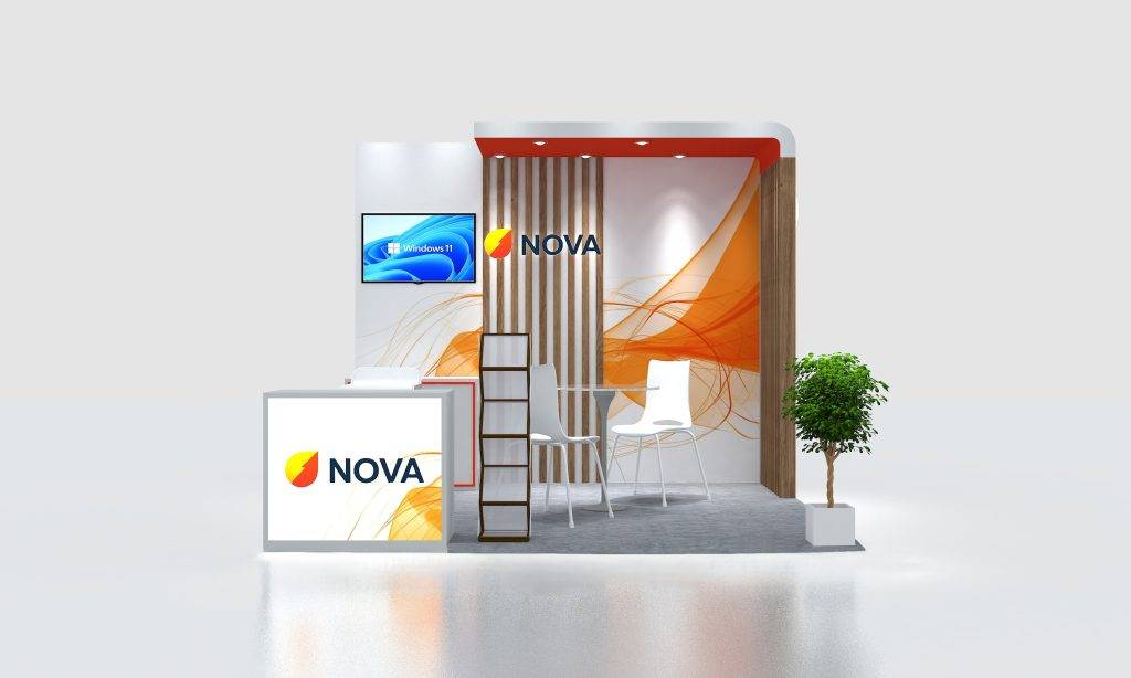 10x10 Custom Trade Show Booth Rental